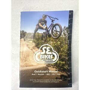 SE BIKES BMX Quick Start Owners Manual 2017 With CD. 2017-2022 Manual Book